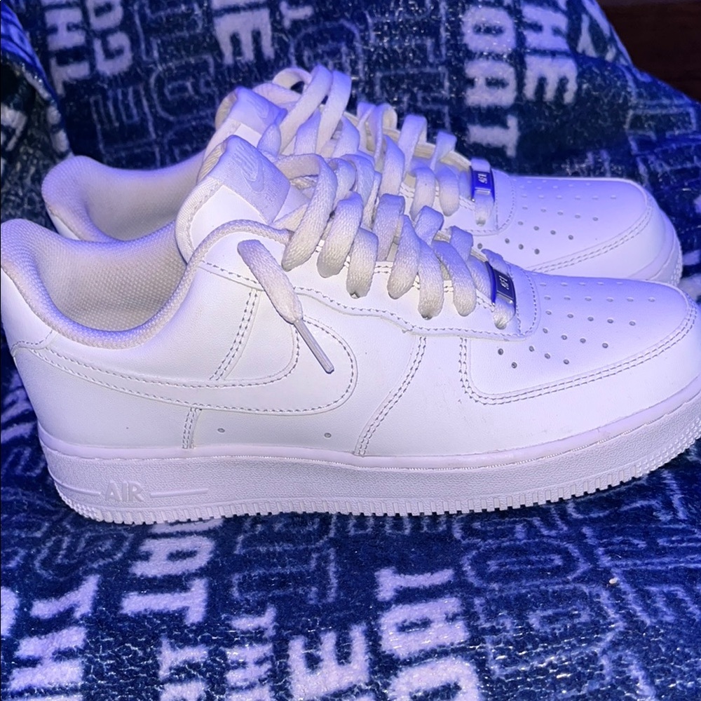 All white brand new Air Force ones